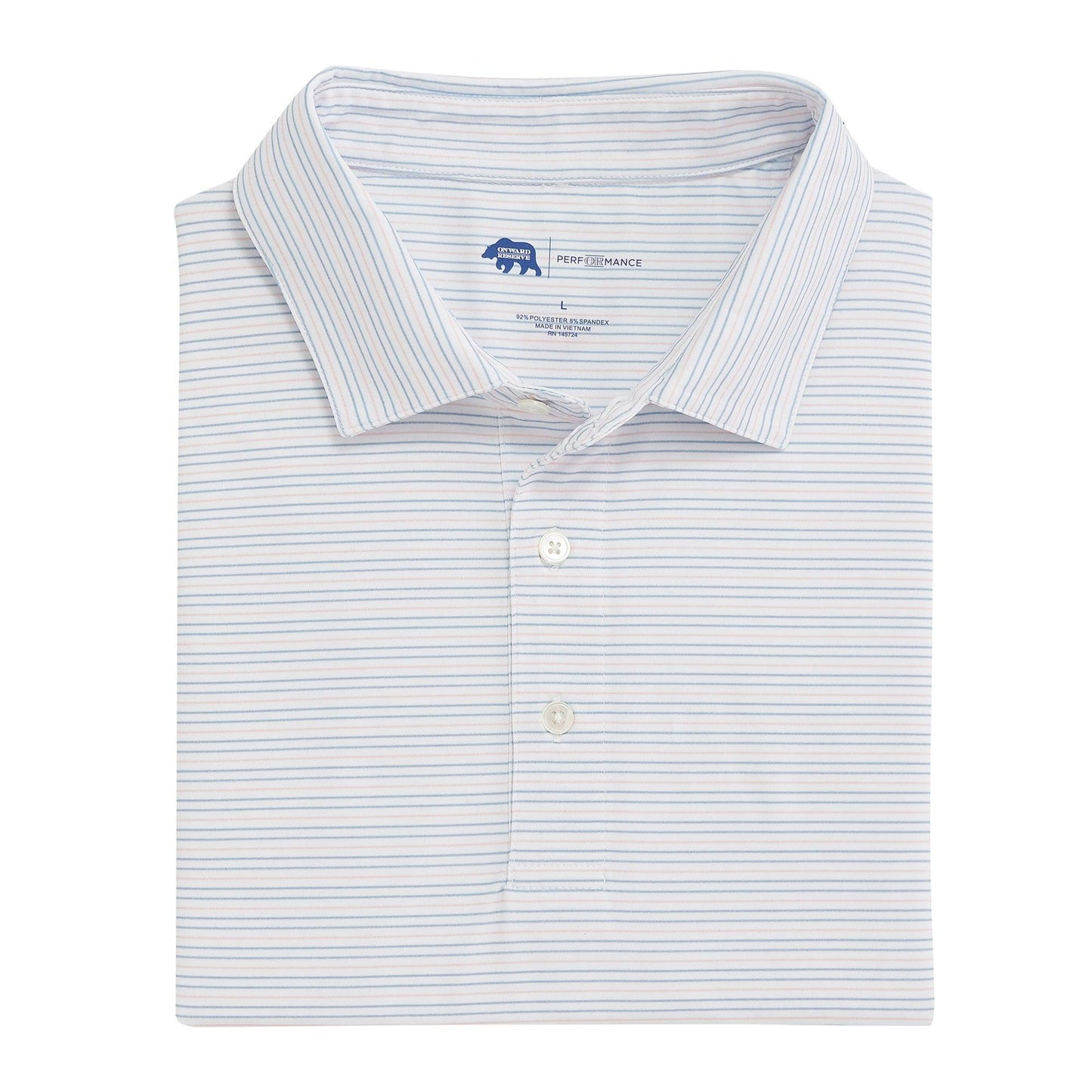 Driver Stripe Performance Polo - Onward Reserve