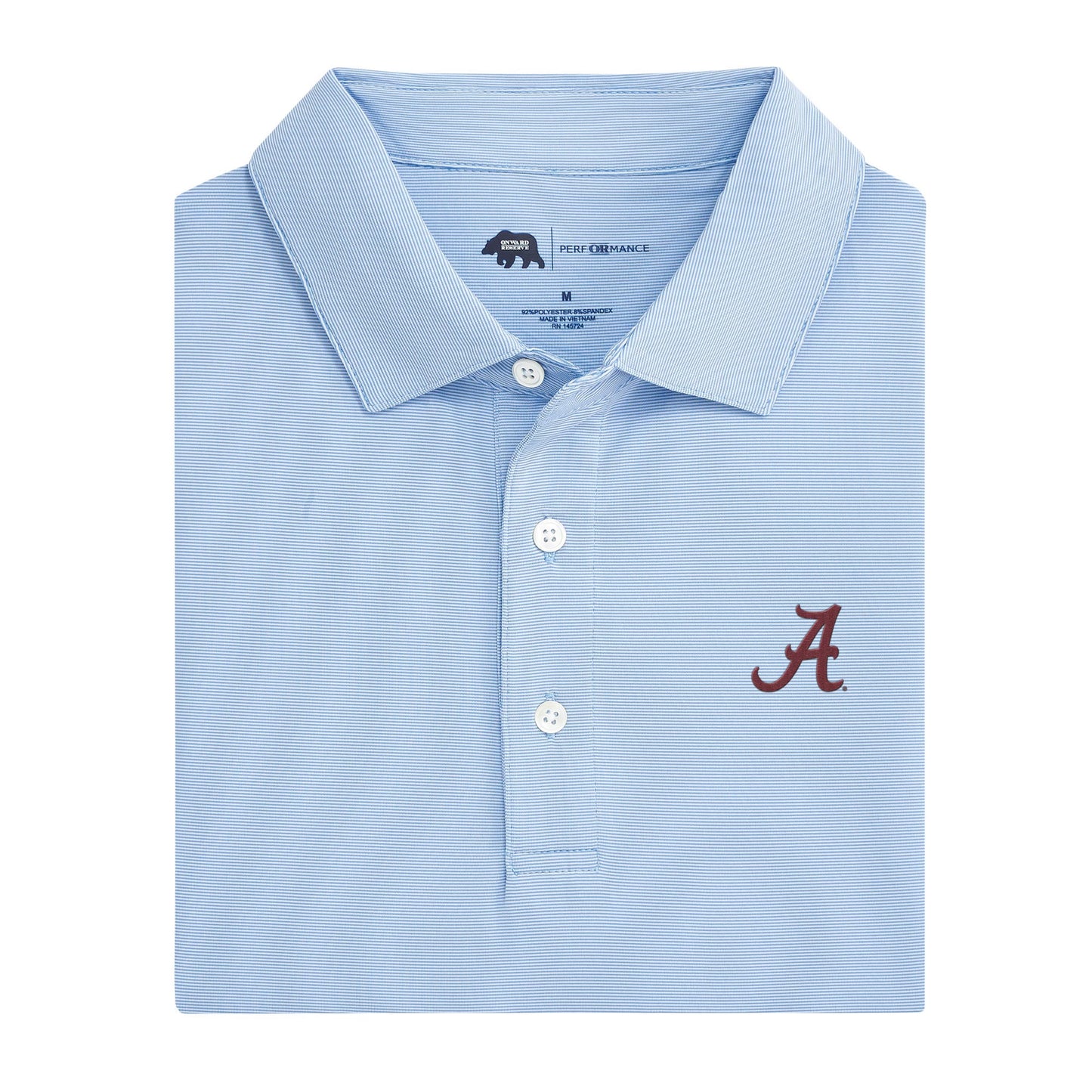 Lake Toxaway CC Alabama Hairline Stripe Performance Polo