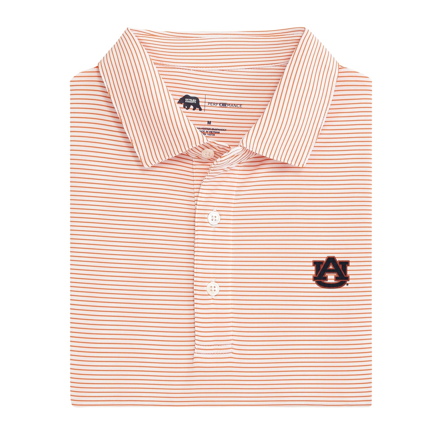Lake Toxaway CC Birdie Stripe Auburn Performance Polo