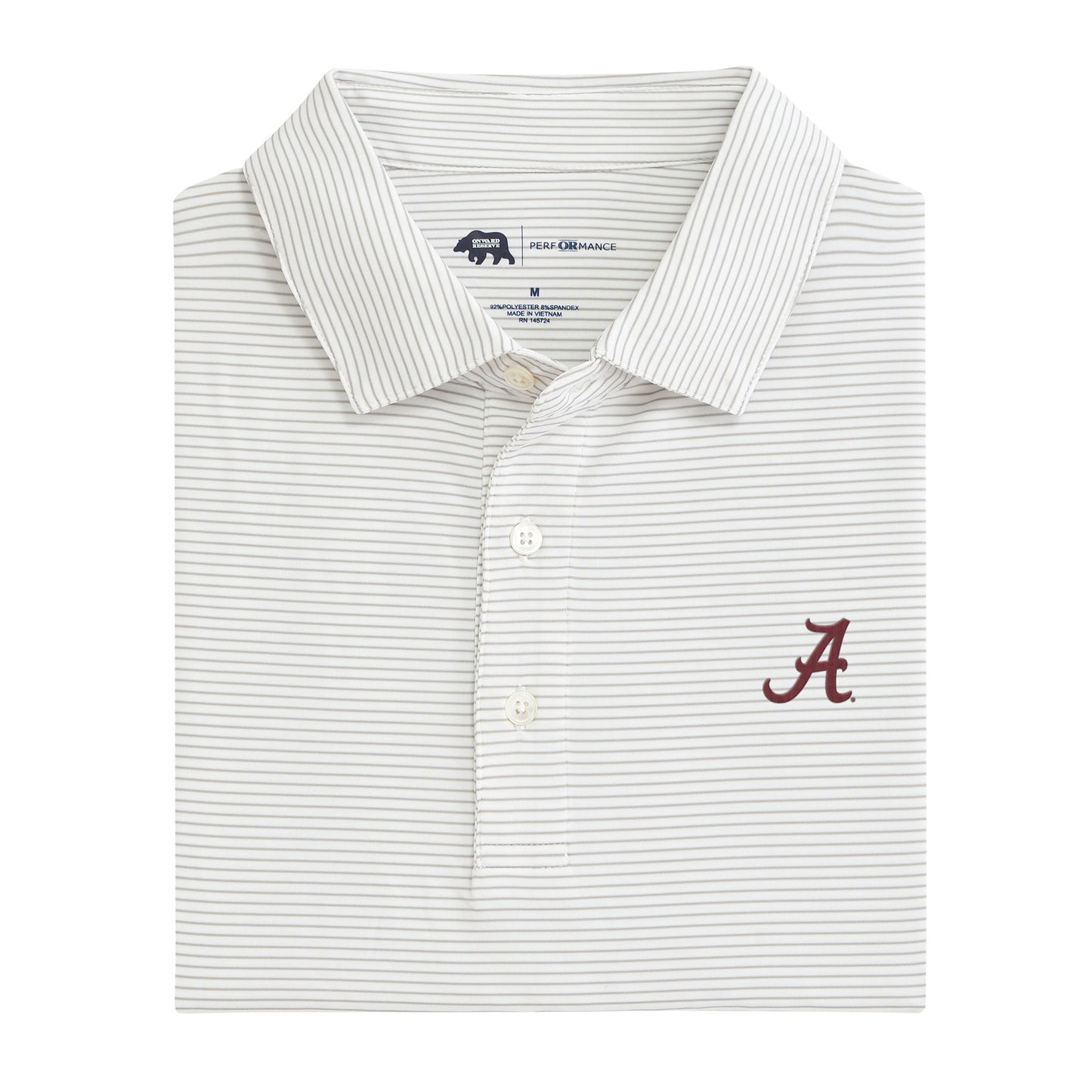 Lake Toxaway CC Birdie Stripe Alabama Performance Polo