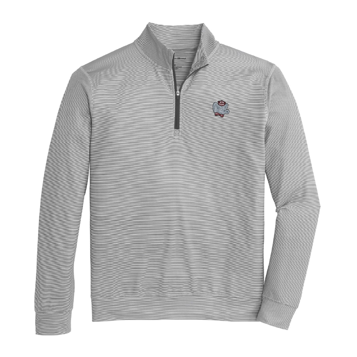 Lake Toxaway CC Big Al Hairline Stripe Printed Performace 1/4 Zip - Black