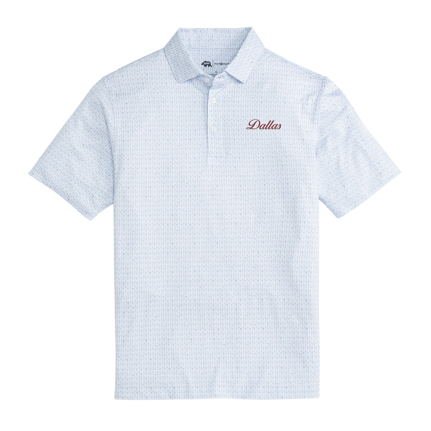 Lake Toxaway CC Dallas Vintage Script Tailgate Games Printed Performance Polo - Open Air