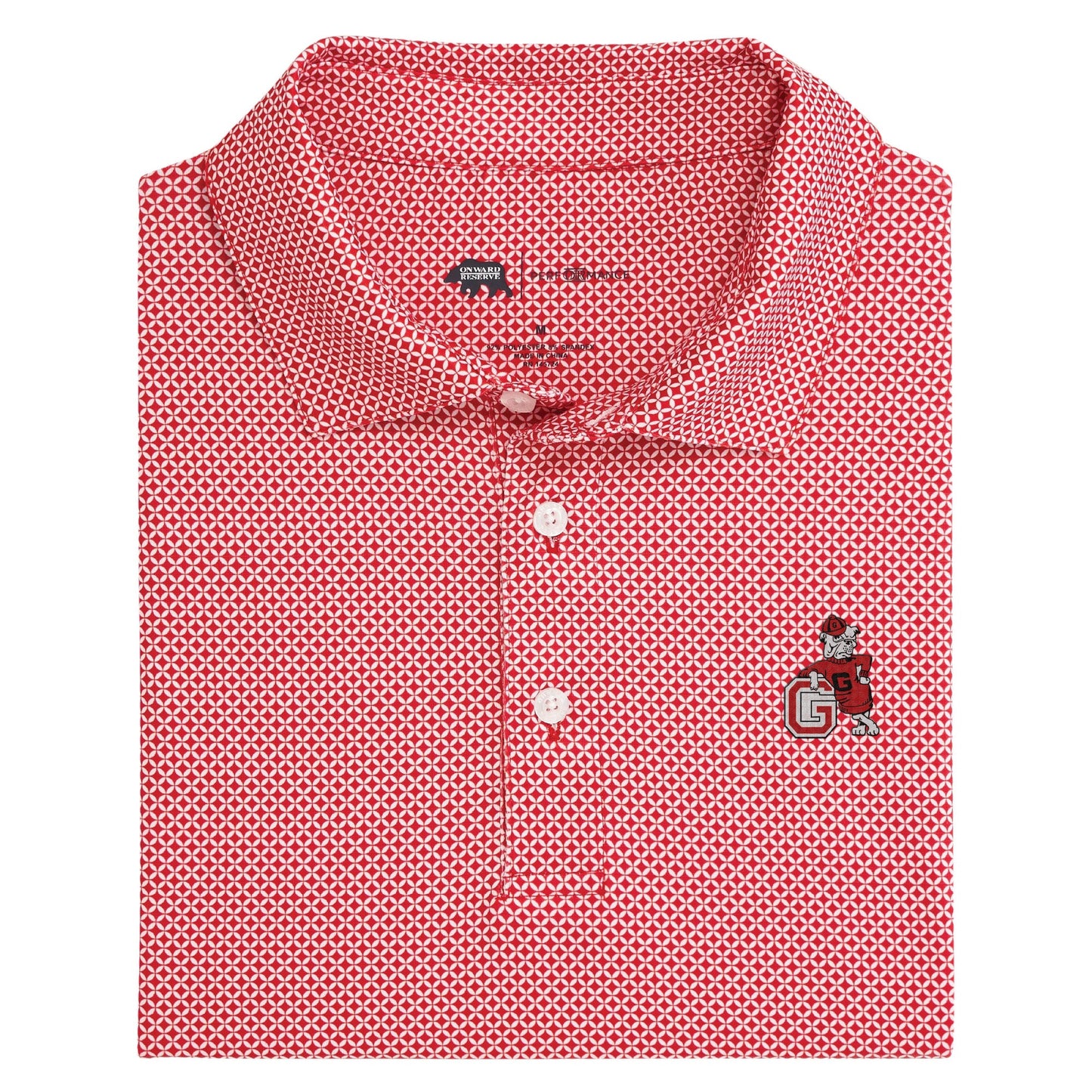 Lake Toxaway CC UGA G Dog Scope Printed Polo - Red