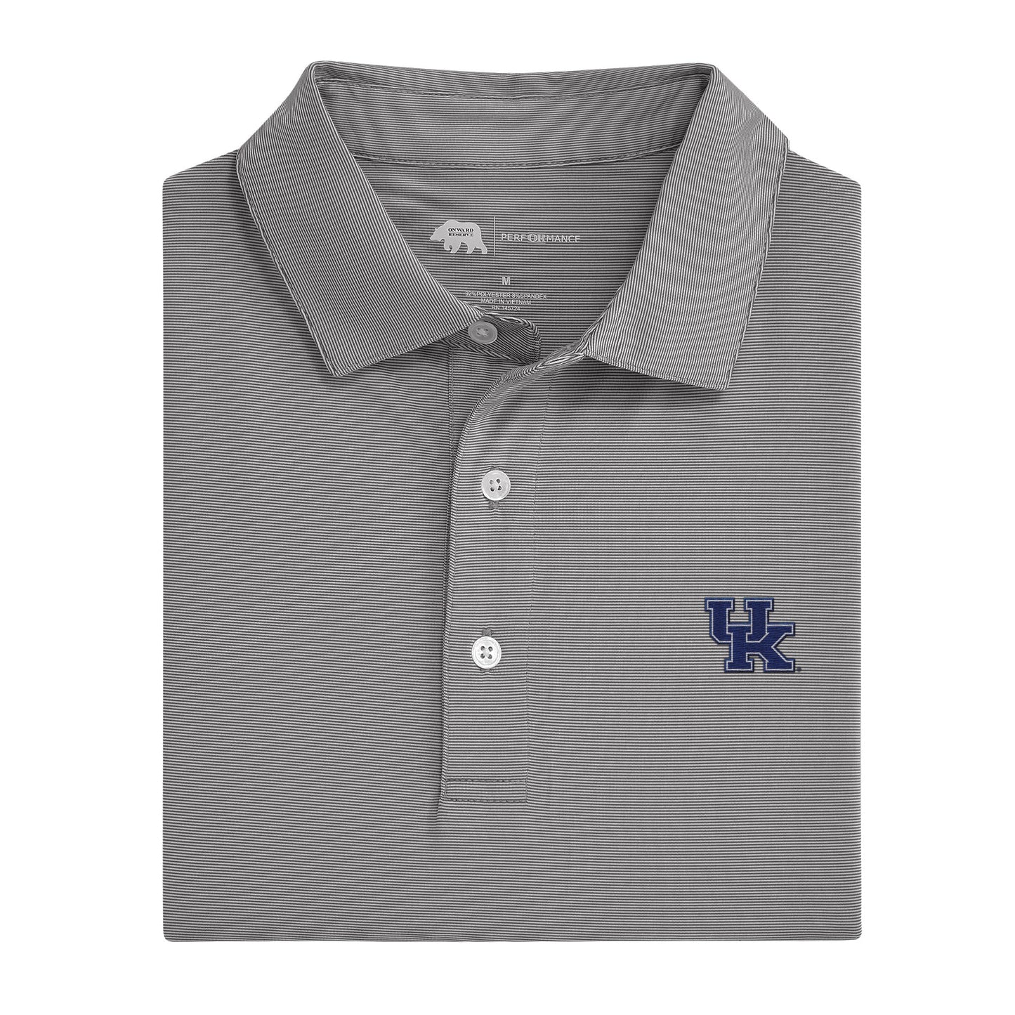 Lake Toxaway CC Hairline Stripe Kentucky Performance Polo