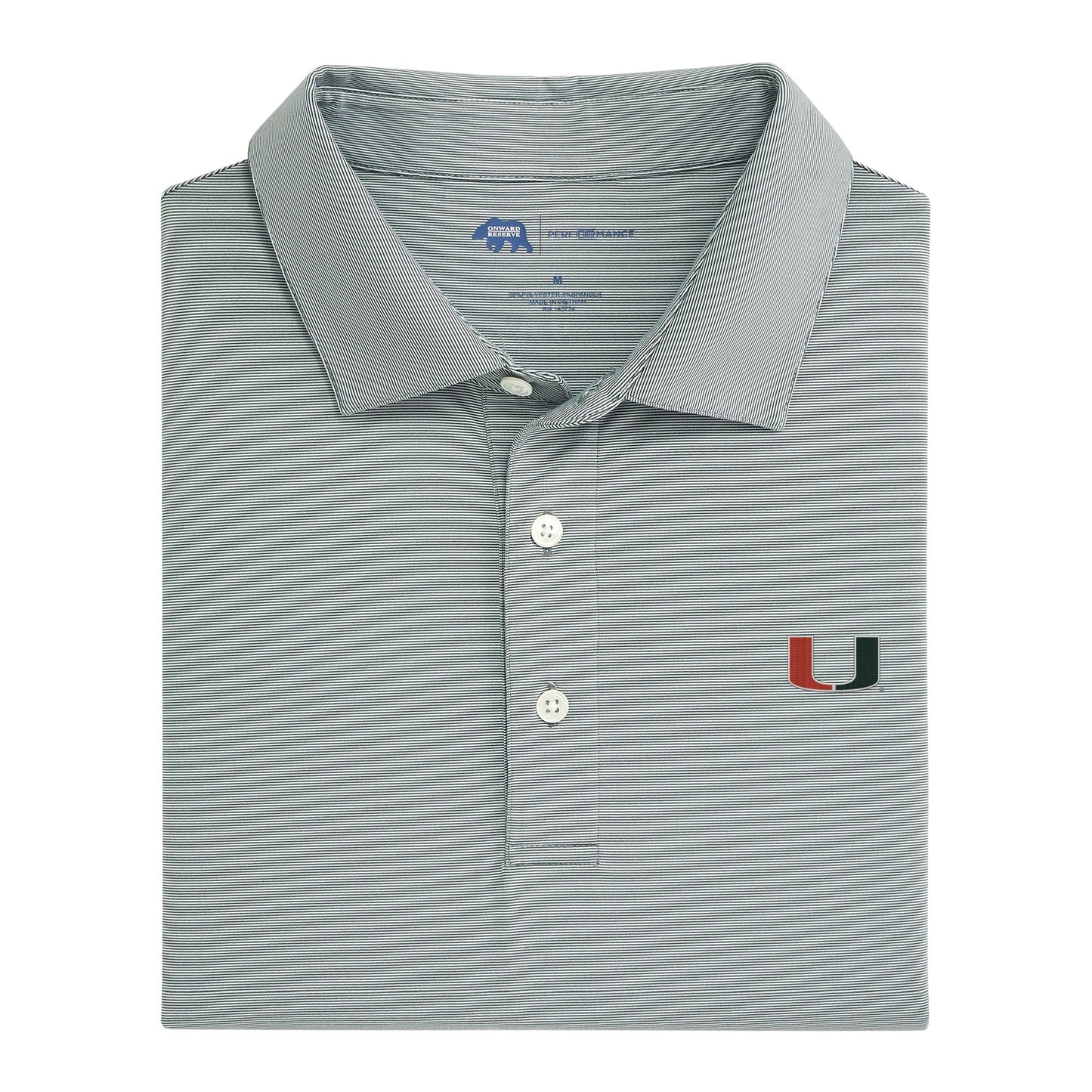 Lake Toxaway CC Hairline Stripe Miami Performance Polo