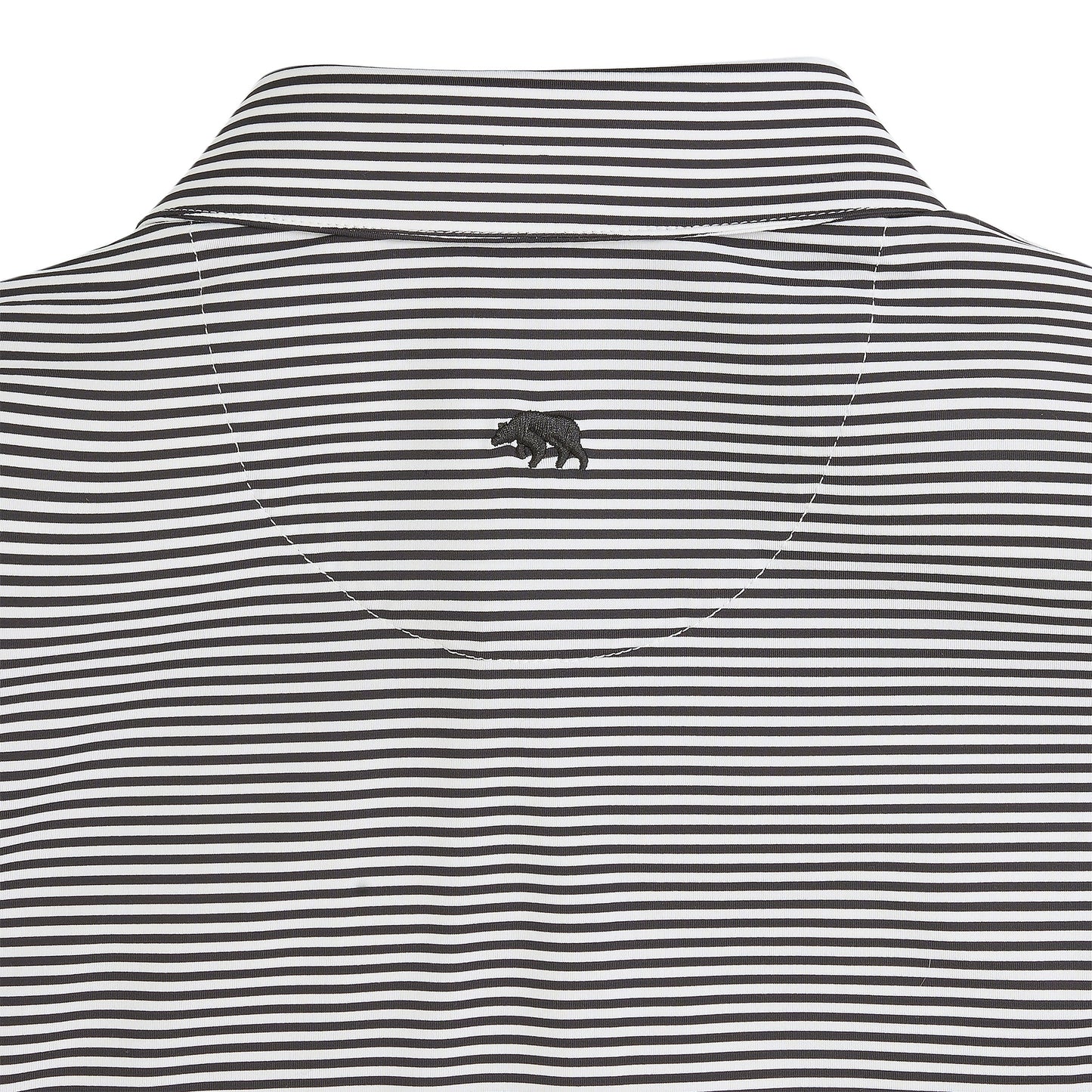 Lake Toxaway CC UGA G Dog Echo Stripe Performance Polo - Black
