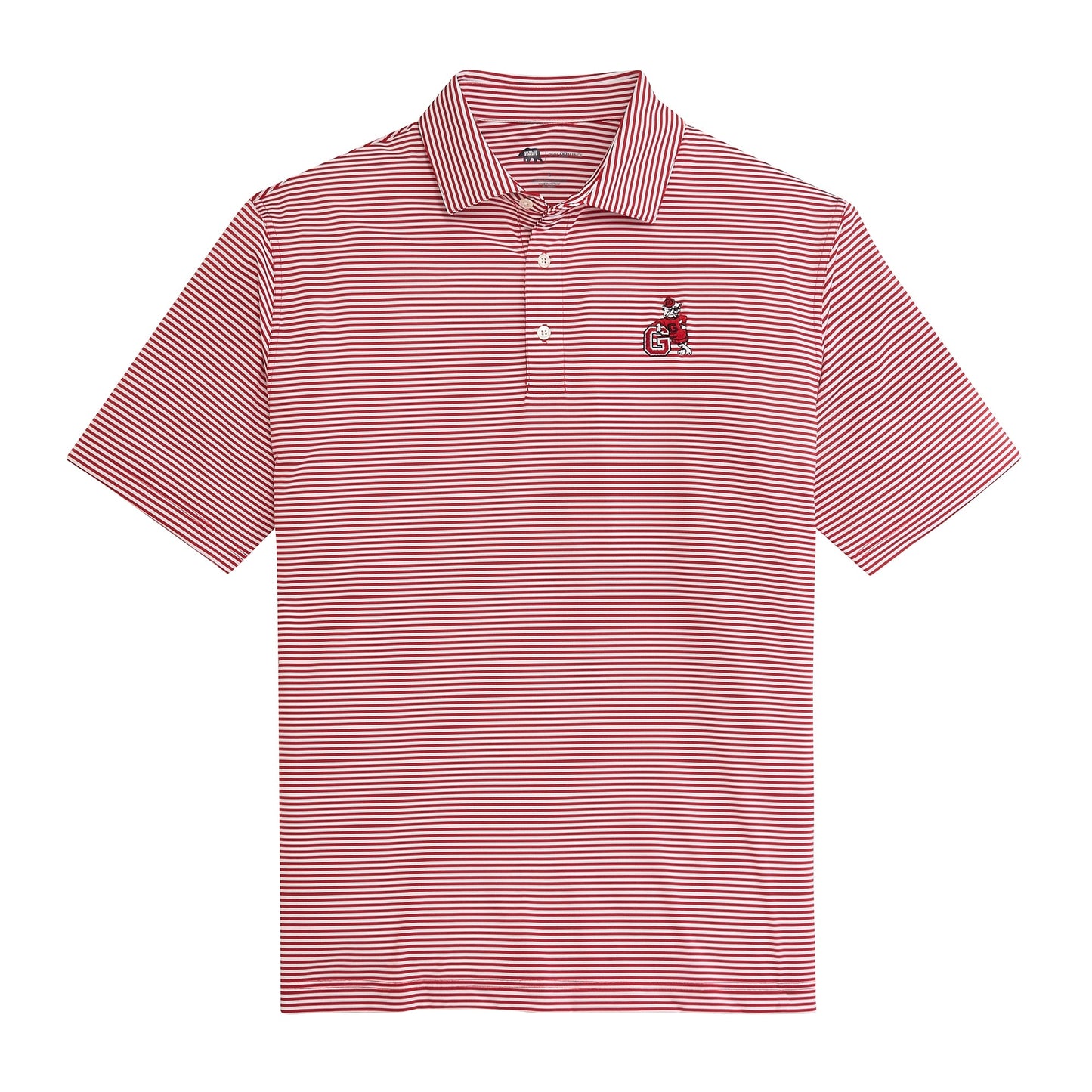 Lake Toxaway CC UGA G Dog Echo Stripe Performance Polo - Red