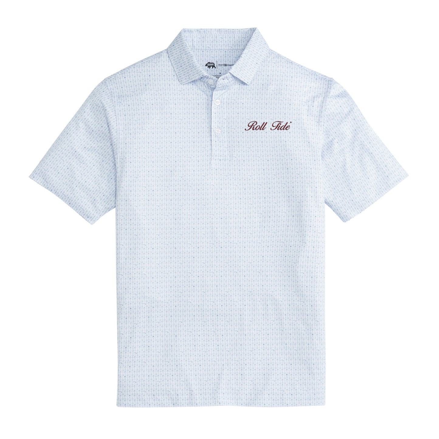Lake Toxaway CC Roll Tide Vintage Script Tailgate Games Printed Performance Polo - Open Air