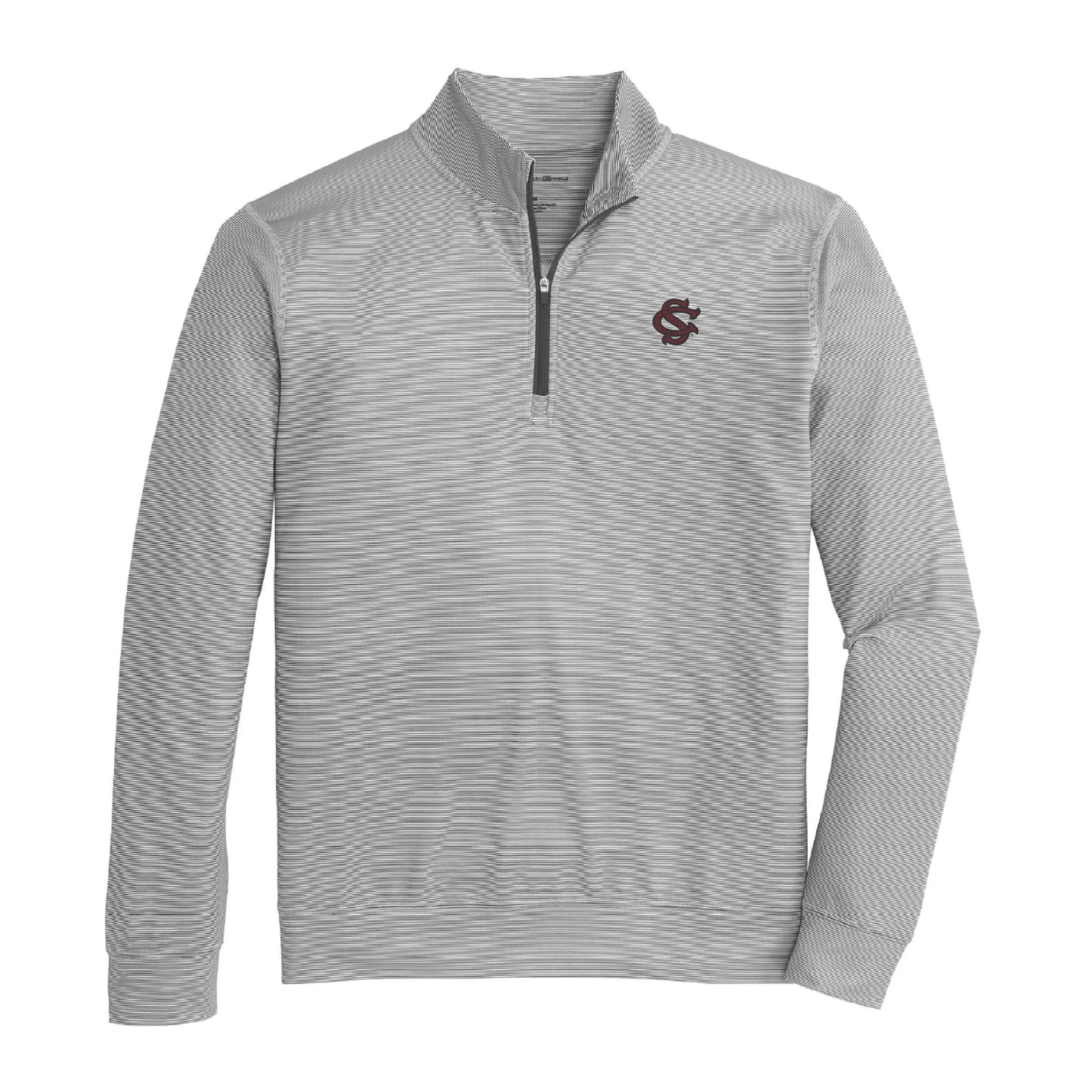 Lake Toxaway CC South Carolina SC Hairline Stripe Printed Performance 1/4 Zip - Black