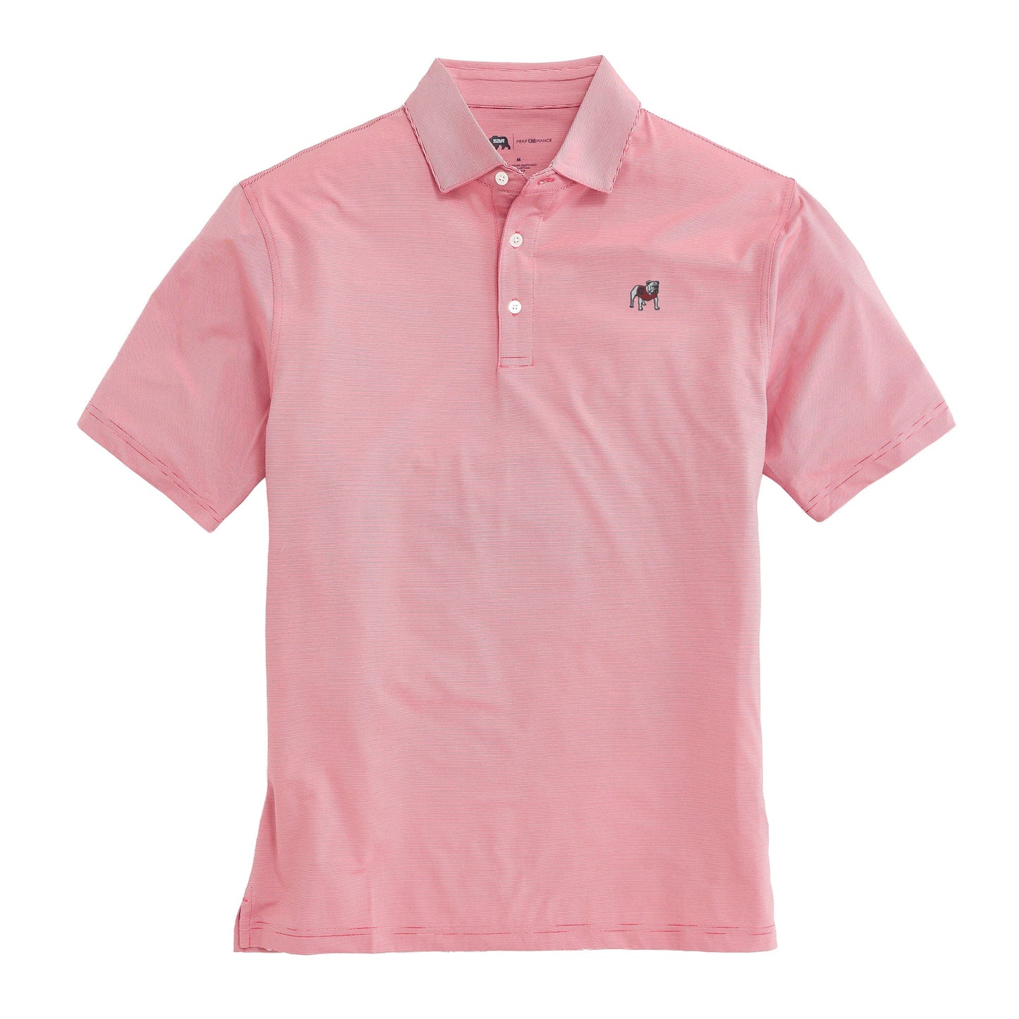 Lake Toxaway CC Standing Bulldog Hairline Stripe Polo