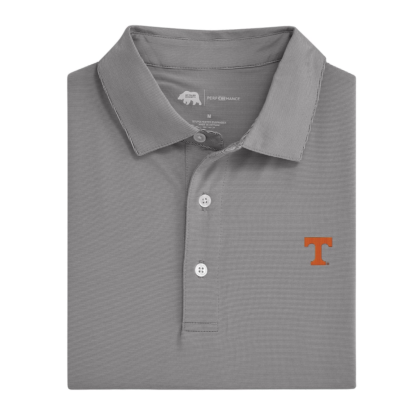 Lake Toxaway CC University of Tennessee Hairline Stripe Performance Polo