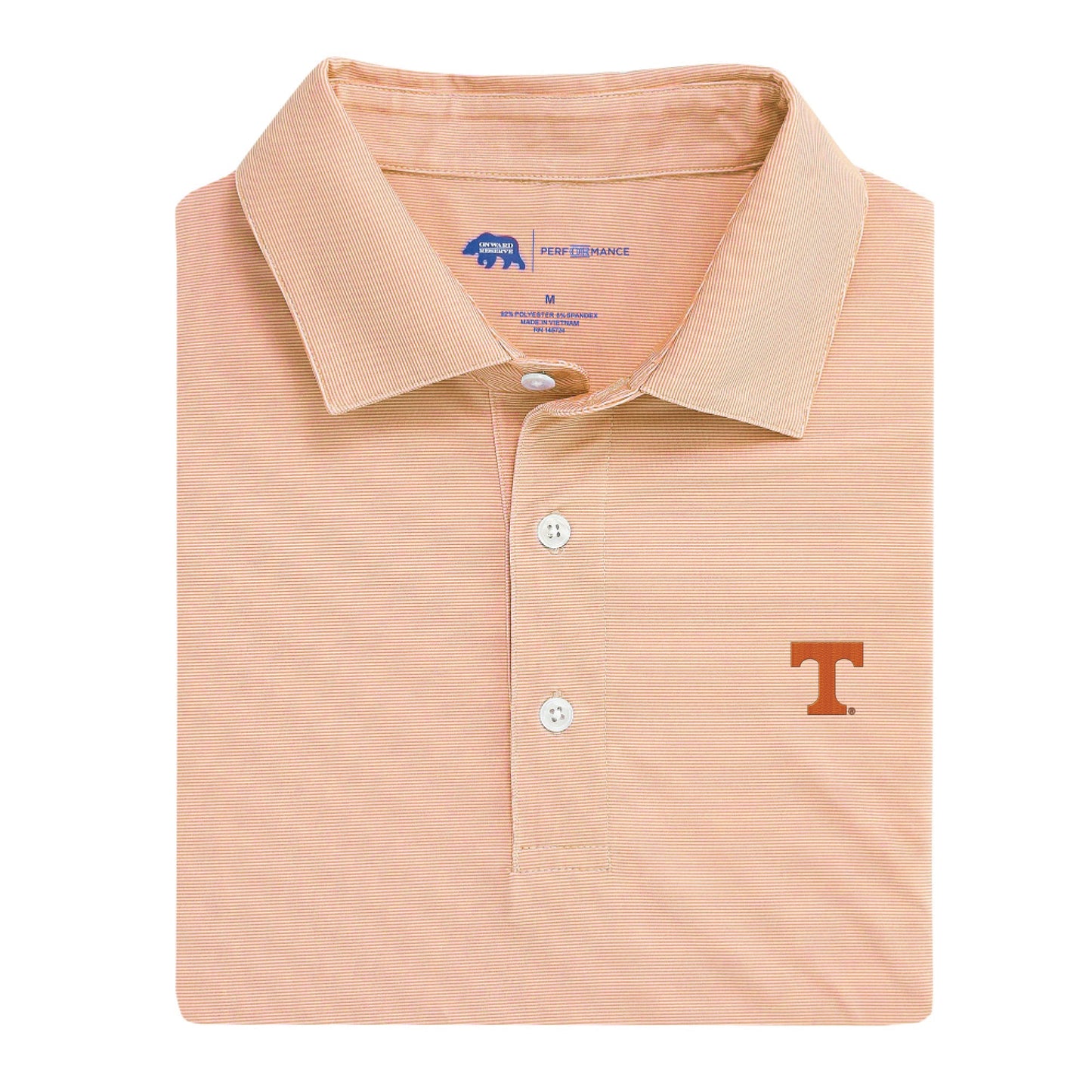 Lake Toxaway CC University of Tennessee Hairline Stripe Performance Polo
