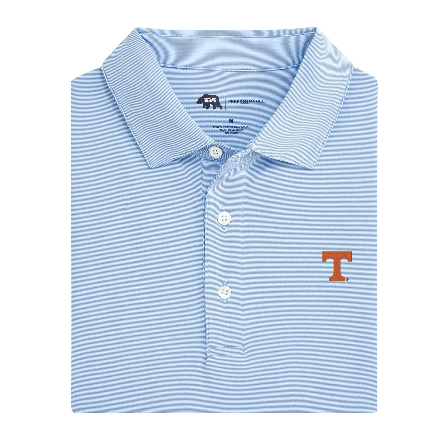 Lake Toxaway CC University of Tennessee Hairline Stripe Performance Polo