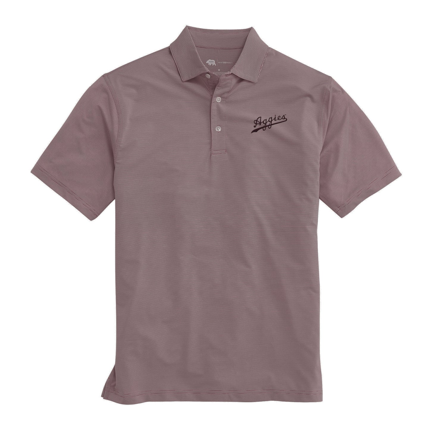 Lake Toxaway CC Aggies Script Hairline Stripe Performance Polo