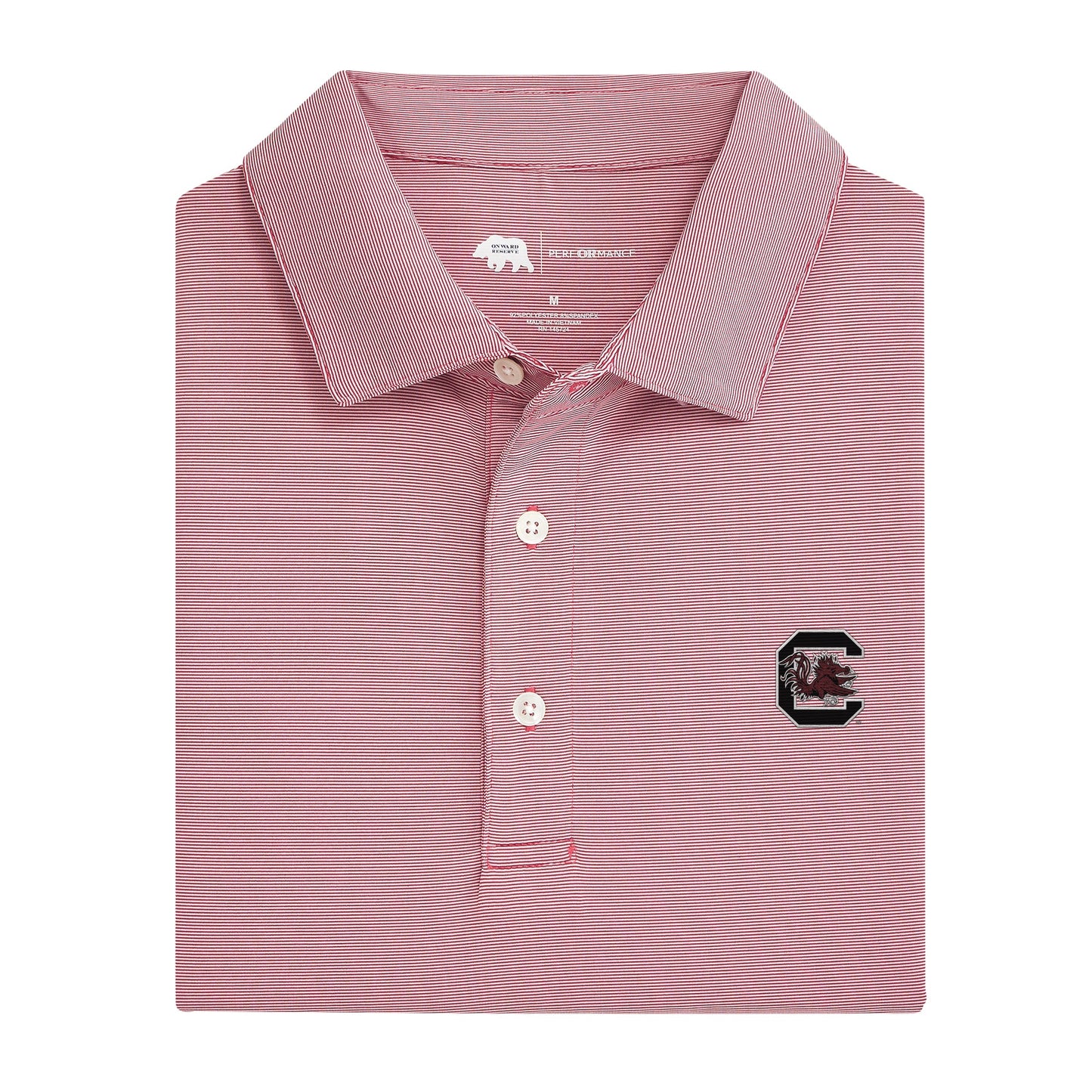 Lake Toxaway CC University of South Carolina Hairline Stripe Performance Polo