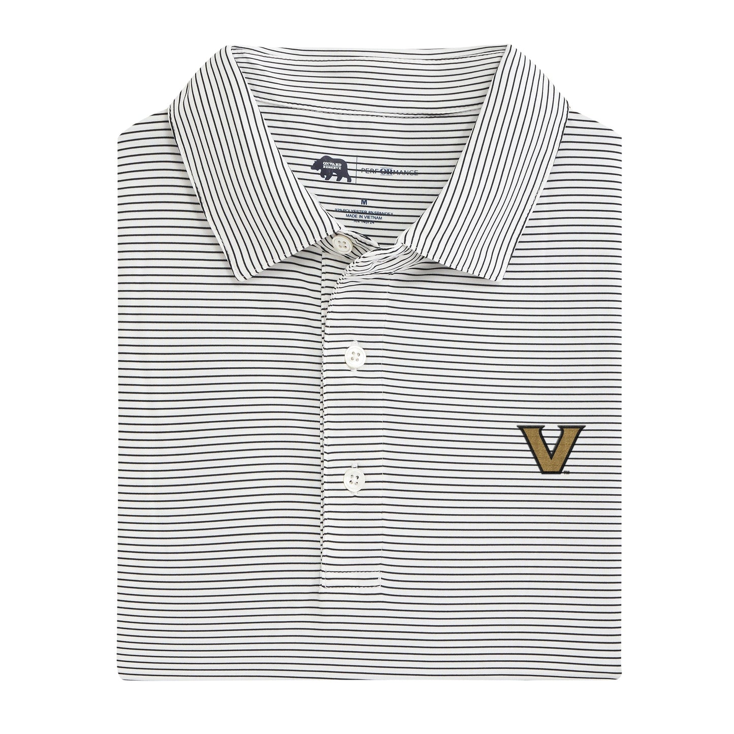 Lake Toxaway CC Birdie Stripe Vanderbilt Performance Polo