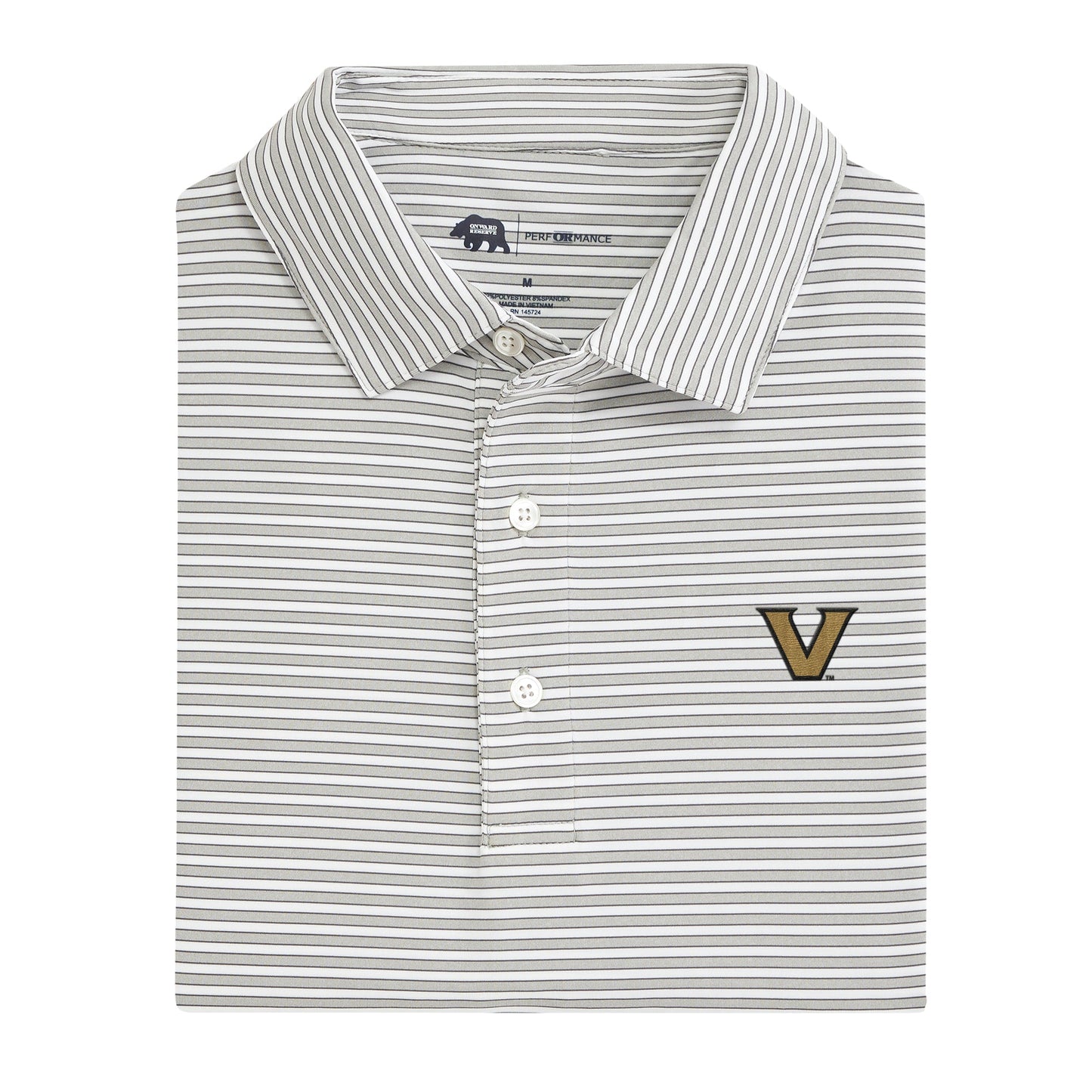 Lake Toxaway CC Mulligan Stripe Vanderbilt Performance Polo