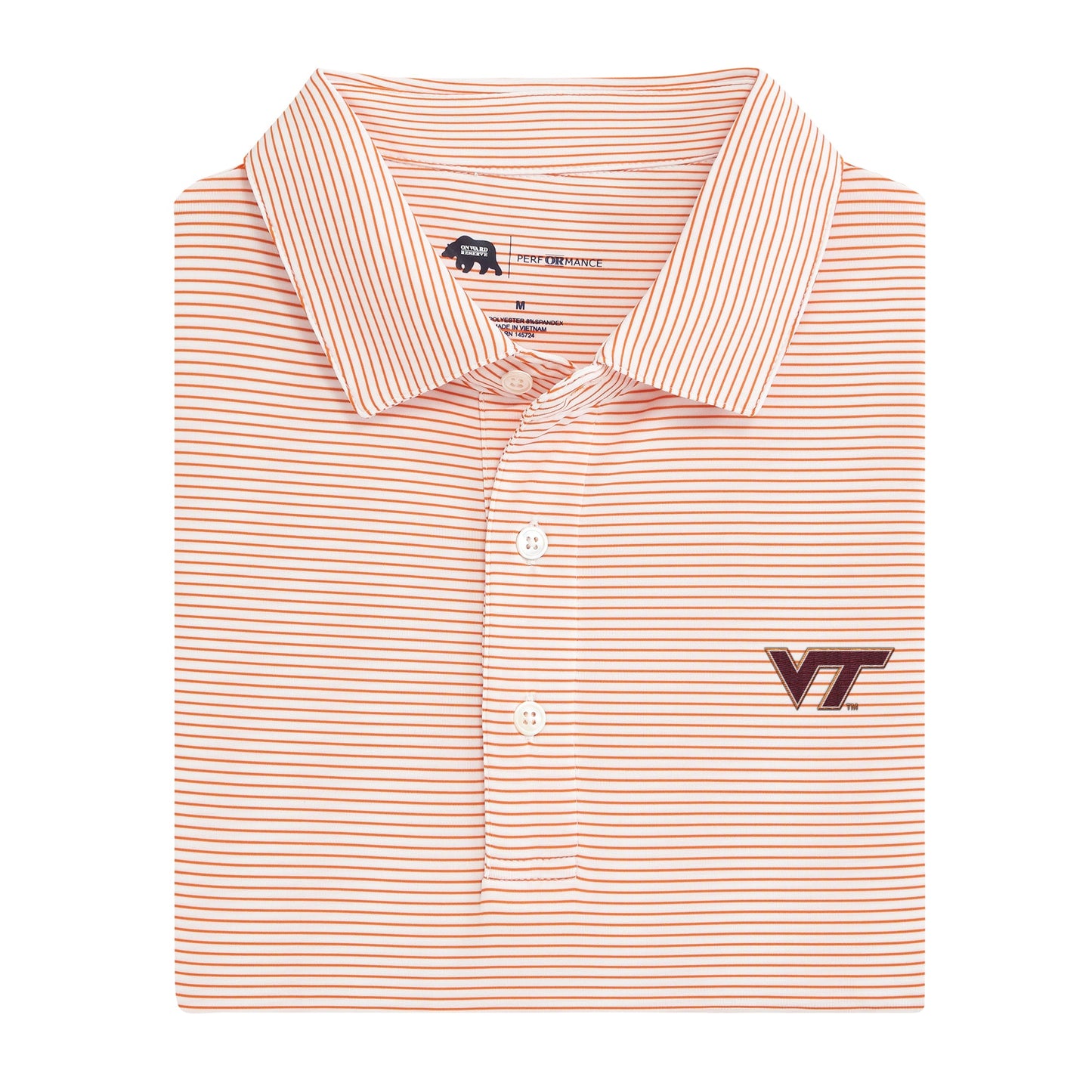 Lake Toxaway CC Virginia Tech Birdie Stripe Performance Polo