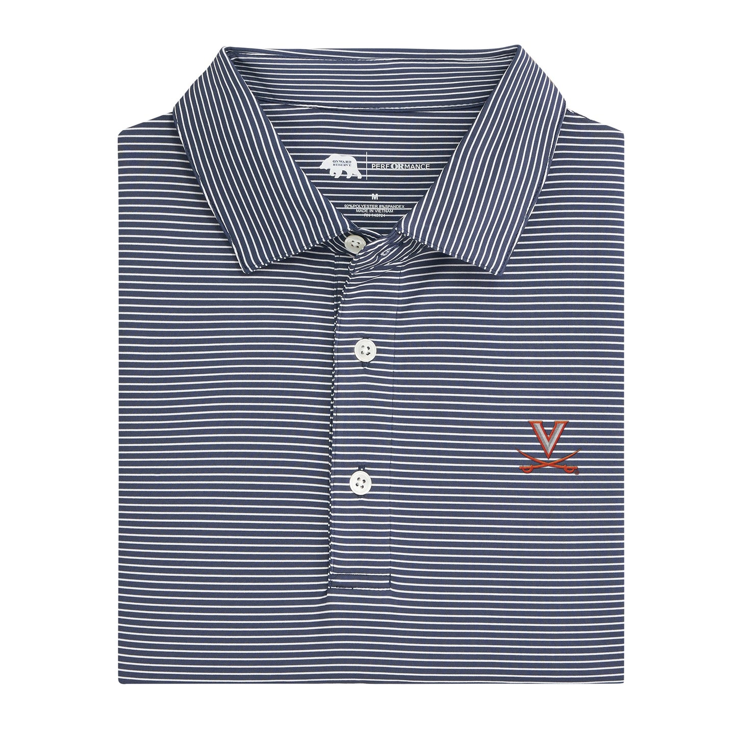Lake Toxaway CC Virginia Birdie Stripe Performance Polo