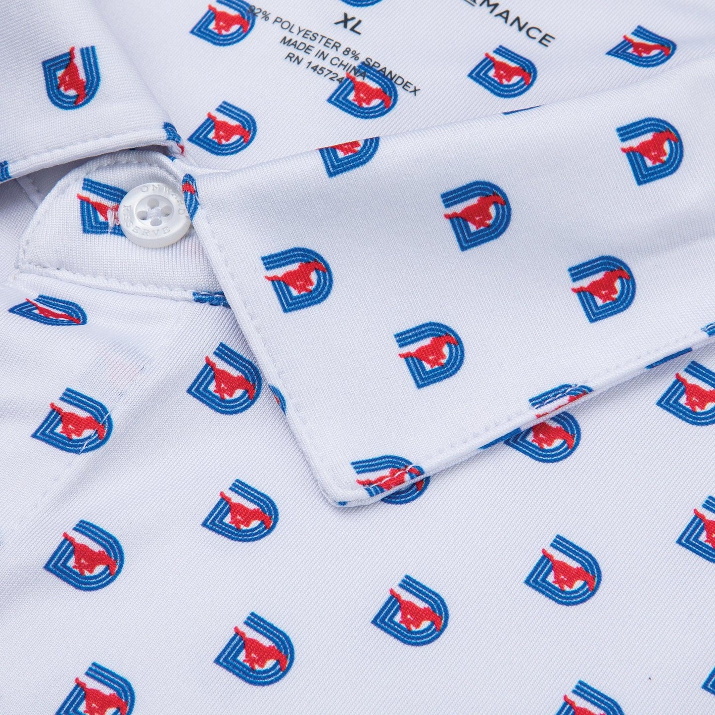 SMU Triple D Printed Performance Polo - Onward Reserve