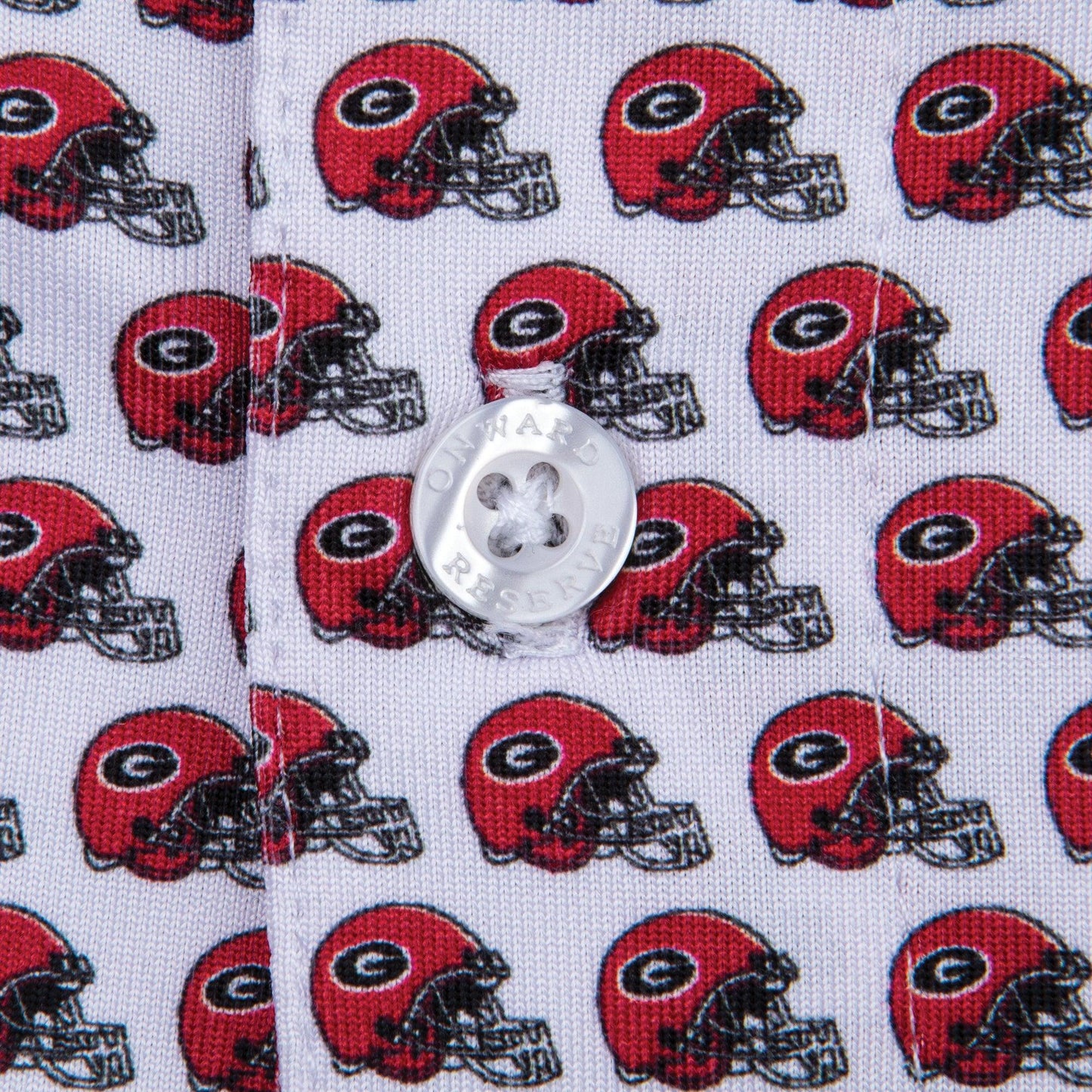 UGA Helmet Printed Polo - Onward Reserve