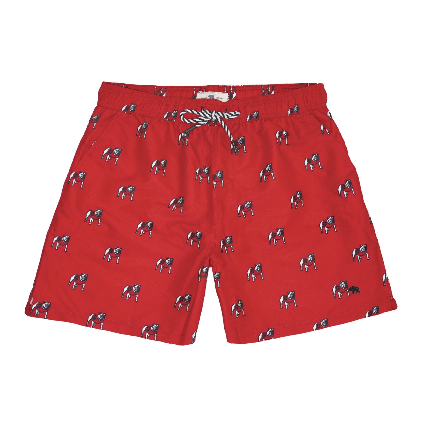 Lake Toxaway CC Standing Bulldog Swim Trunk - Red