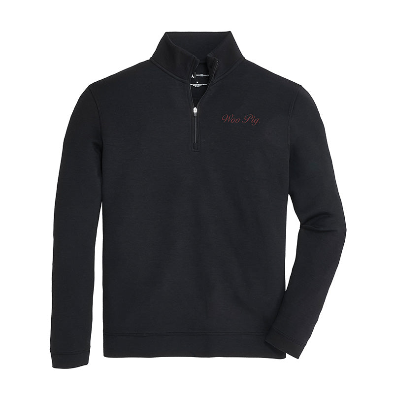 Lake Toxaway CC Woo Pig Vintage Script Yeager Performance Pullover - Black