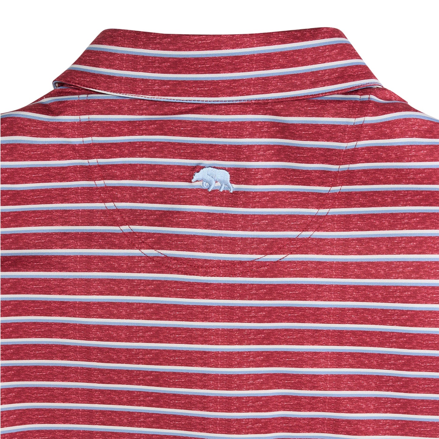 Fairway Stripe Performance Polo - Zinfandel