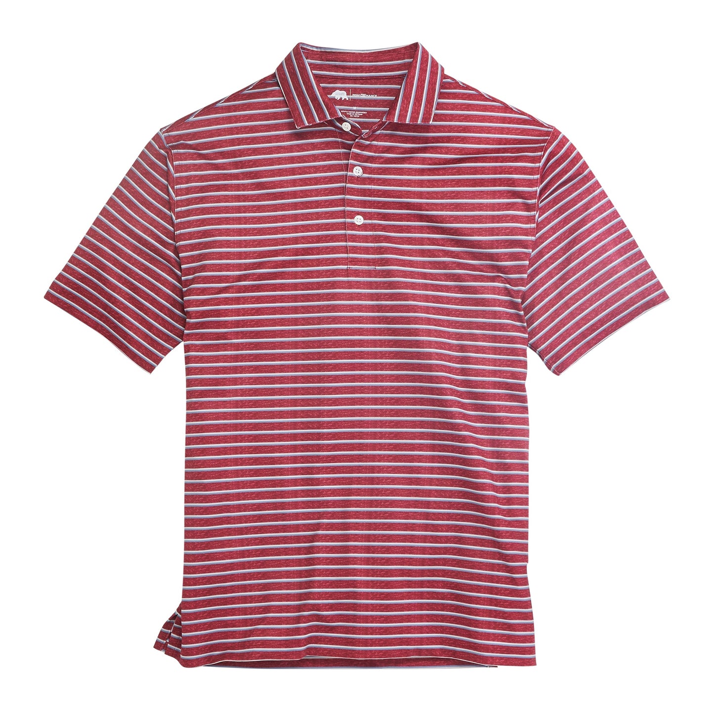 Fairway Stripe Performance Polo - Zinfandel