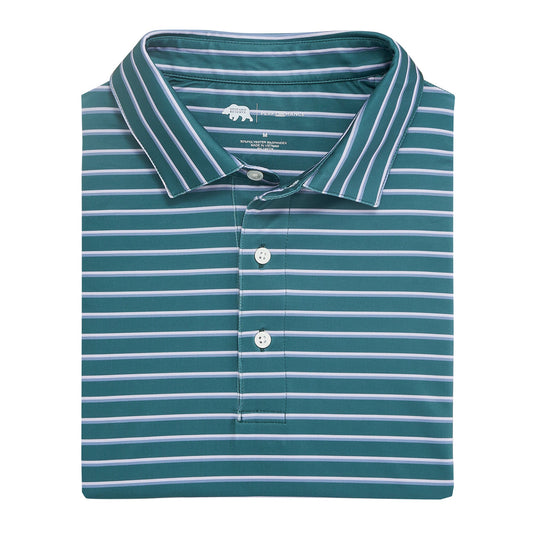 Fairway Stripe Performance Polo - Jasper