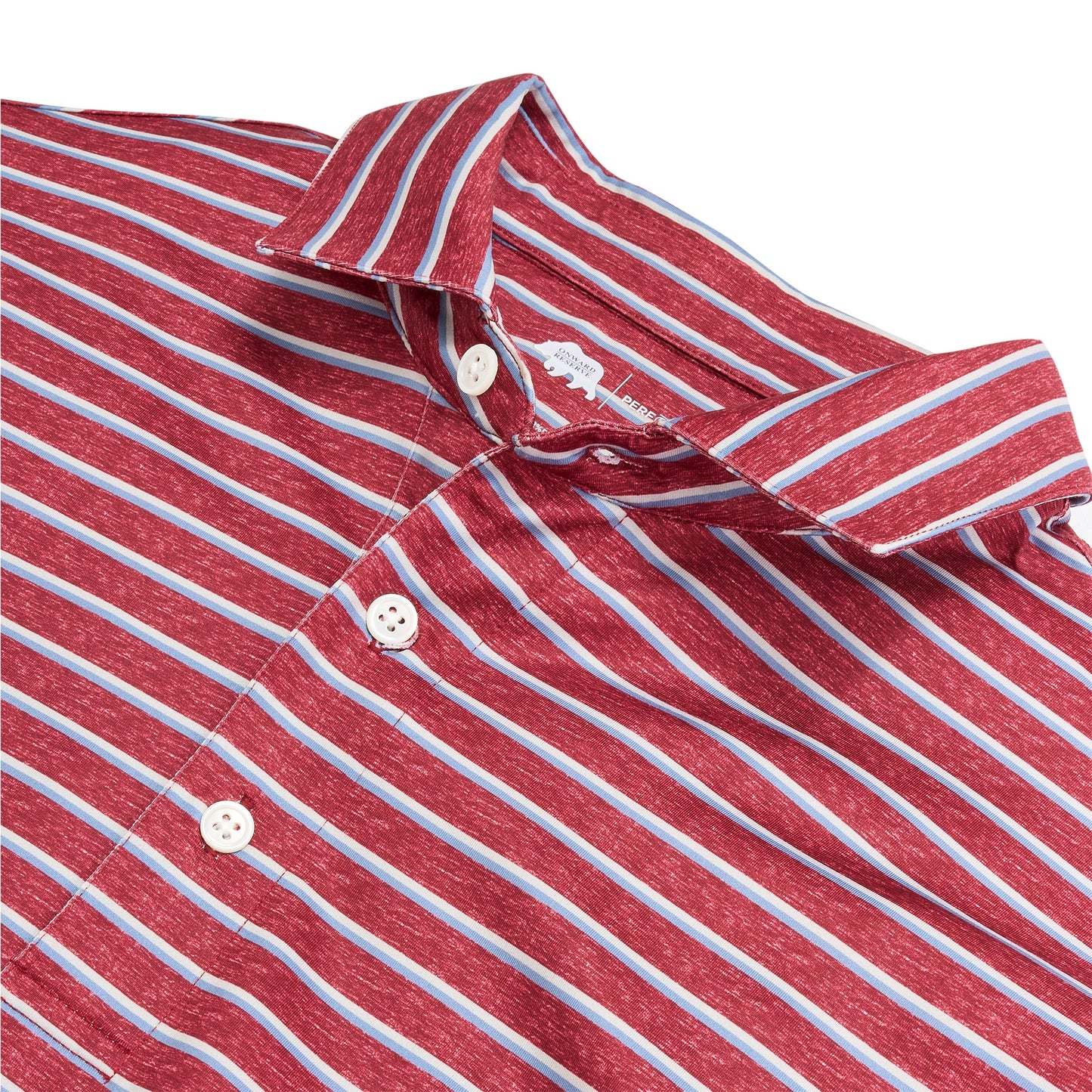 Fairway Stripe Performance Polo - Zinfandel