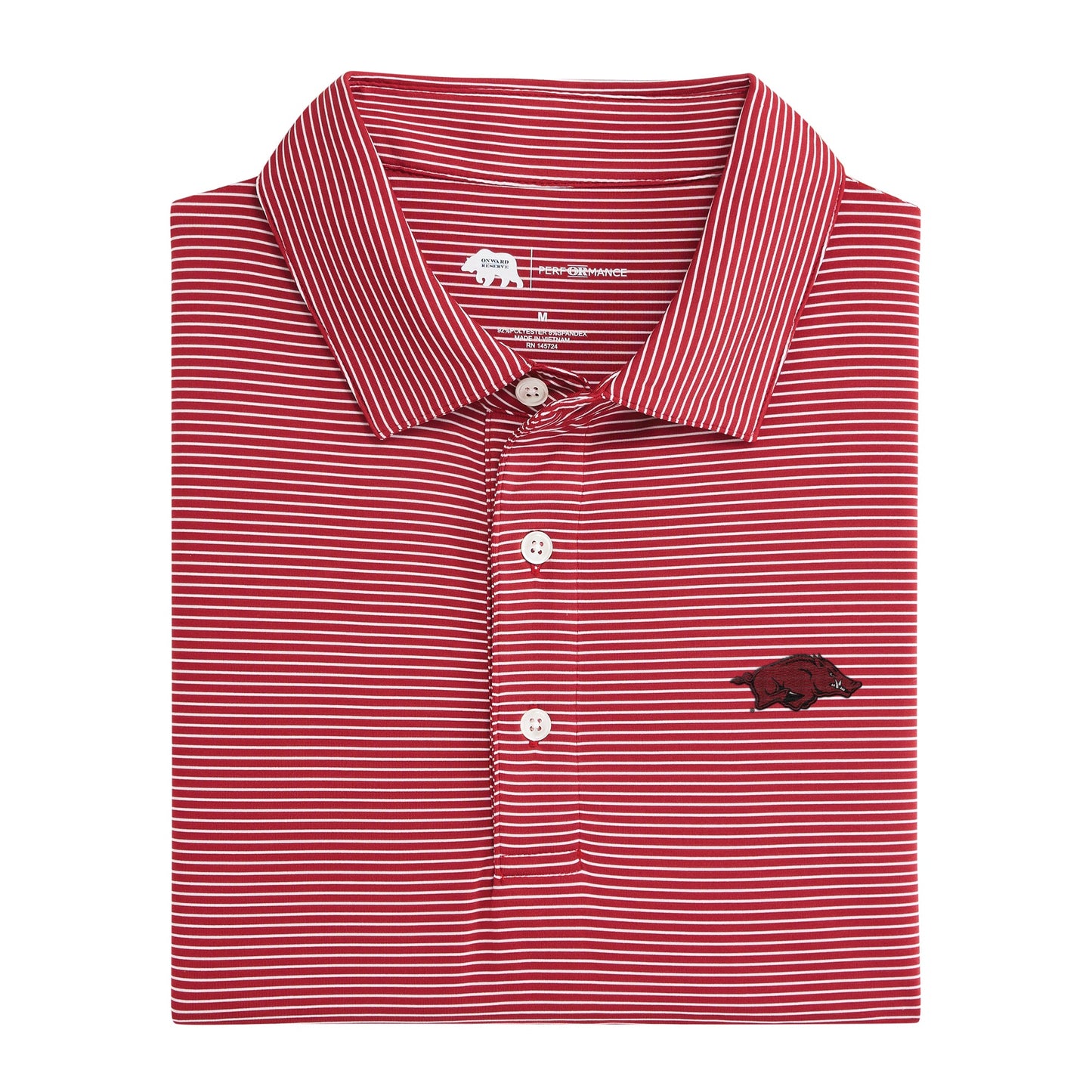 Lake Toxaway CC Birdie Stripe Arkansas Performance Polo