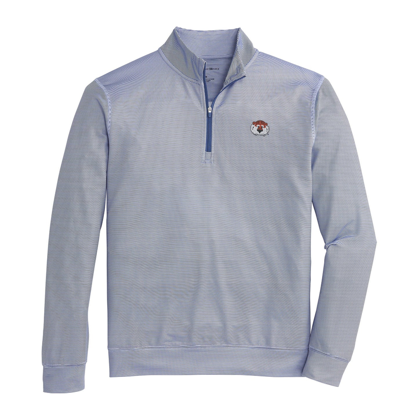 Lake Toxaway CC Aubie Hairline Stripe Printed Performance 1/4 Zip - Naval Academy