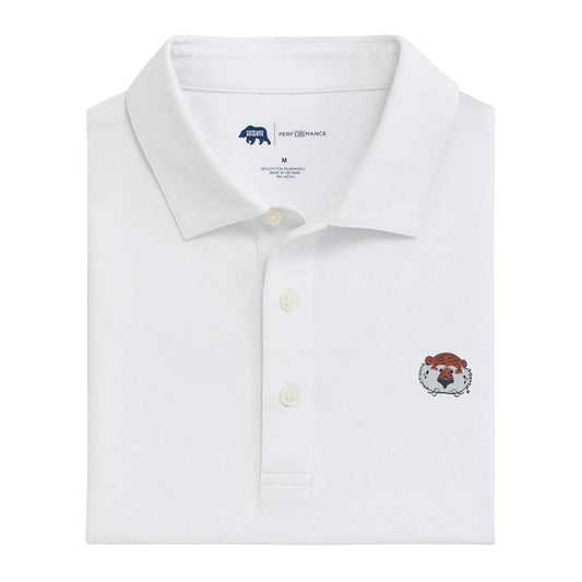 Lake Toxaway CC Aubie Solid Icon Polo - White