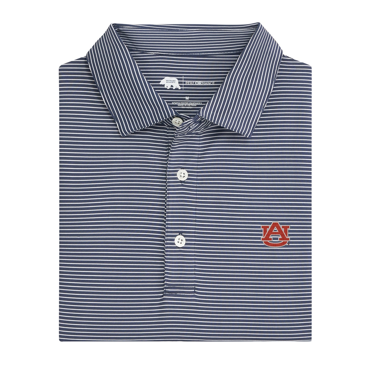 Lake Toxaway CC Birdie Stripe Auburn Performance Polo