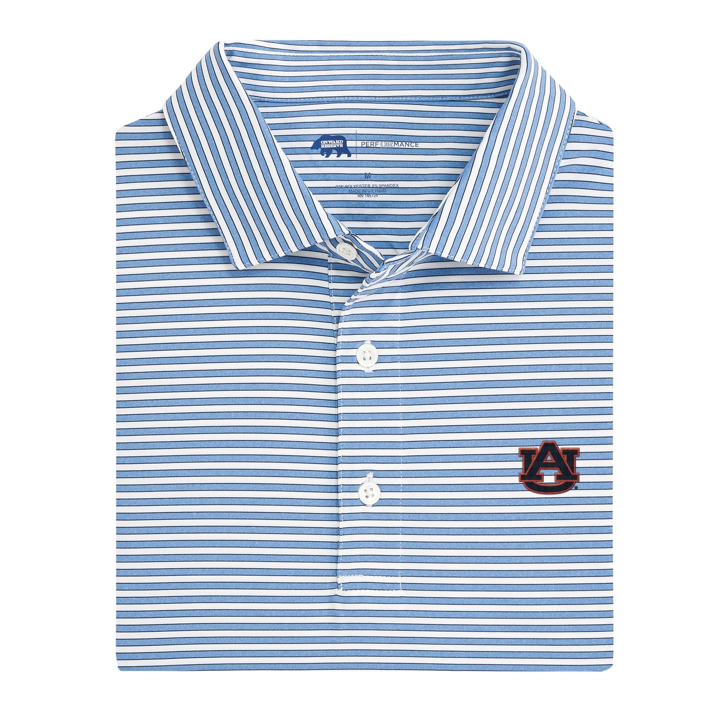 Lake Toxaway CC Auburn Mulligan Stripe Performance Polo