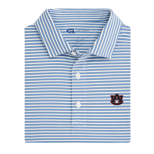 Lake Toxaway CC Auburn Mulligan Stripe Performance Polo