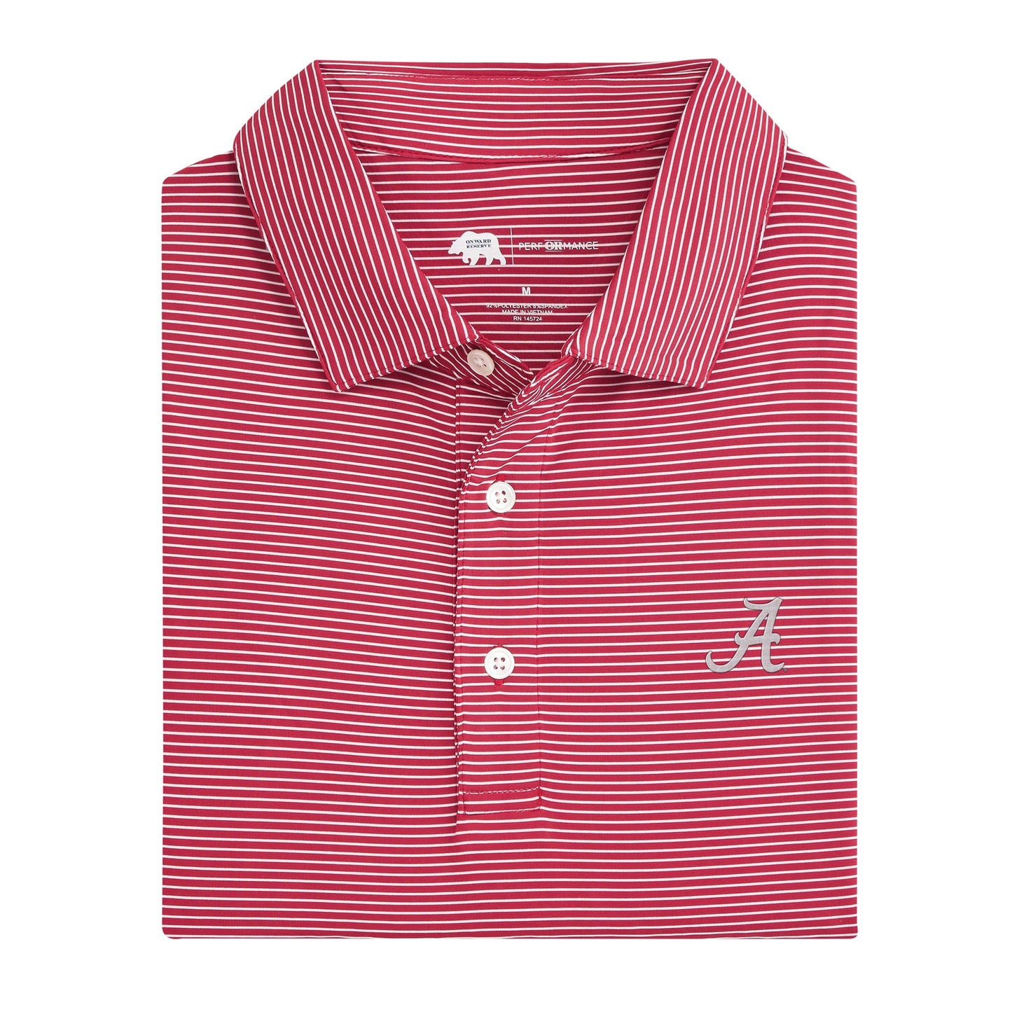 Lake Toxaway CC Birdie Stripe Alabama Performance Polo