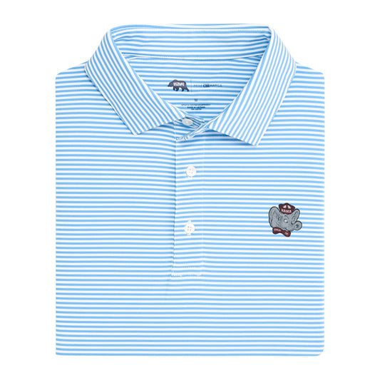 Lake Toxaway CC Big Al Echo Stripe Performance Polo - Sky