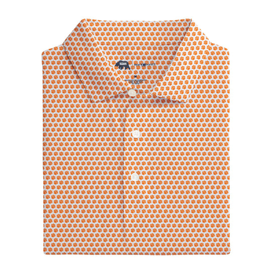 Lake Toxaway CC Clemson Tiger Paw Printed Performance Polo - White