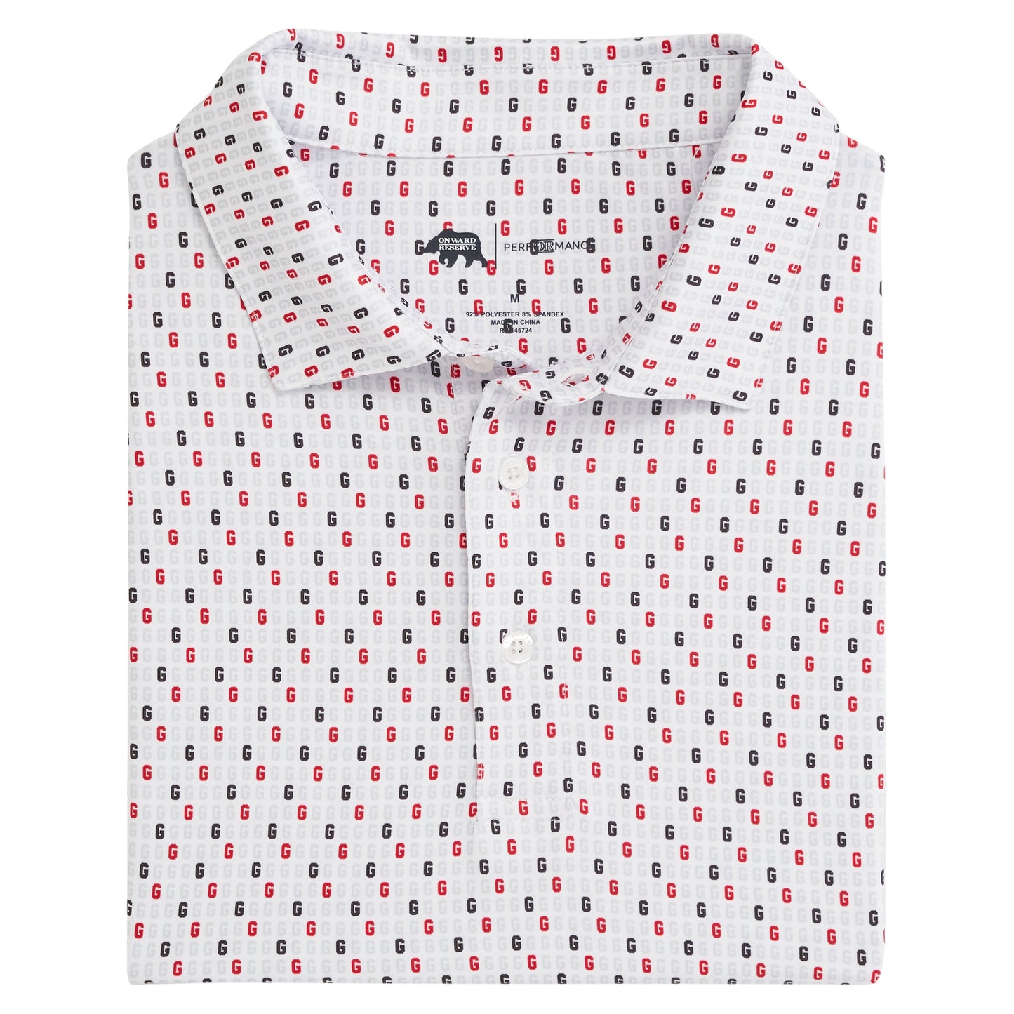 Lake Toxaway CC Vintage G Tossed Printed Performance Polo