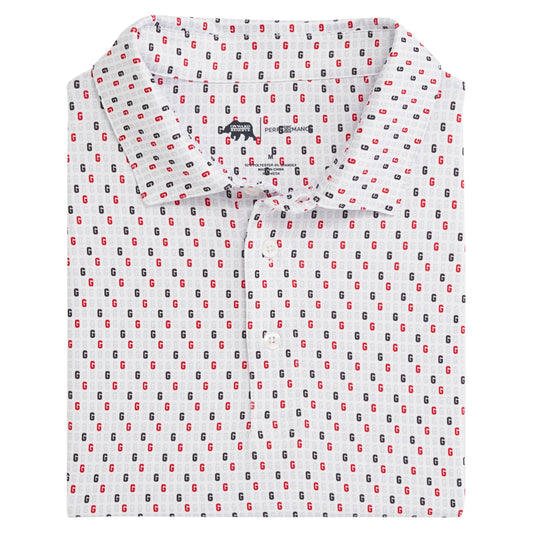 Lake Toxaway CC Vintage G Tossed Printed Performance Polo