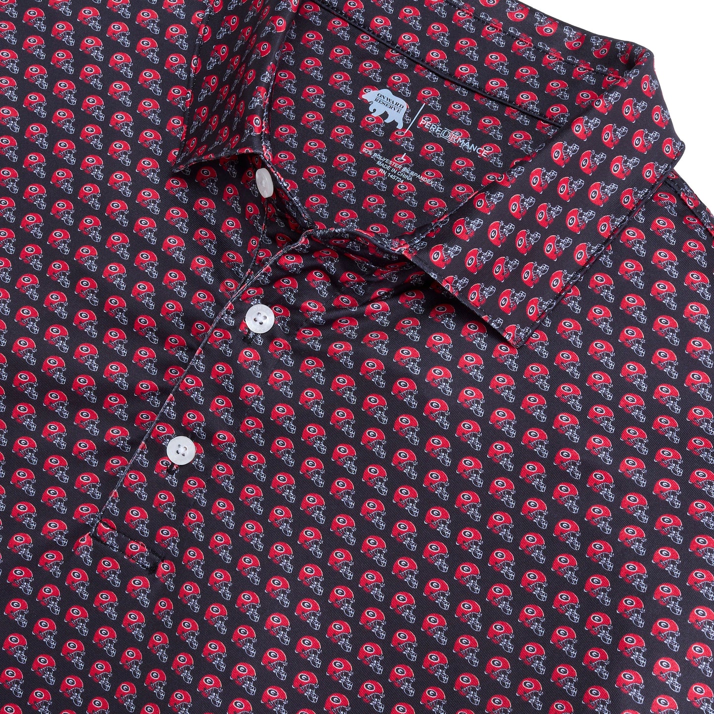 Lake Toxaway CC UGA Helmet Printed Polo