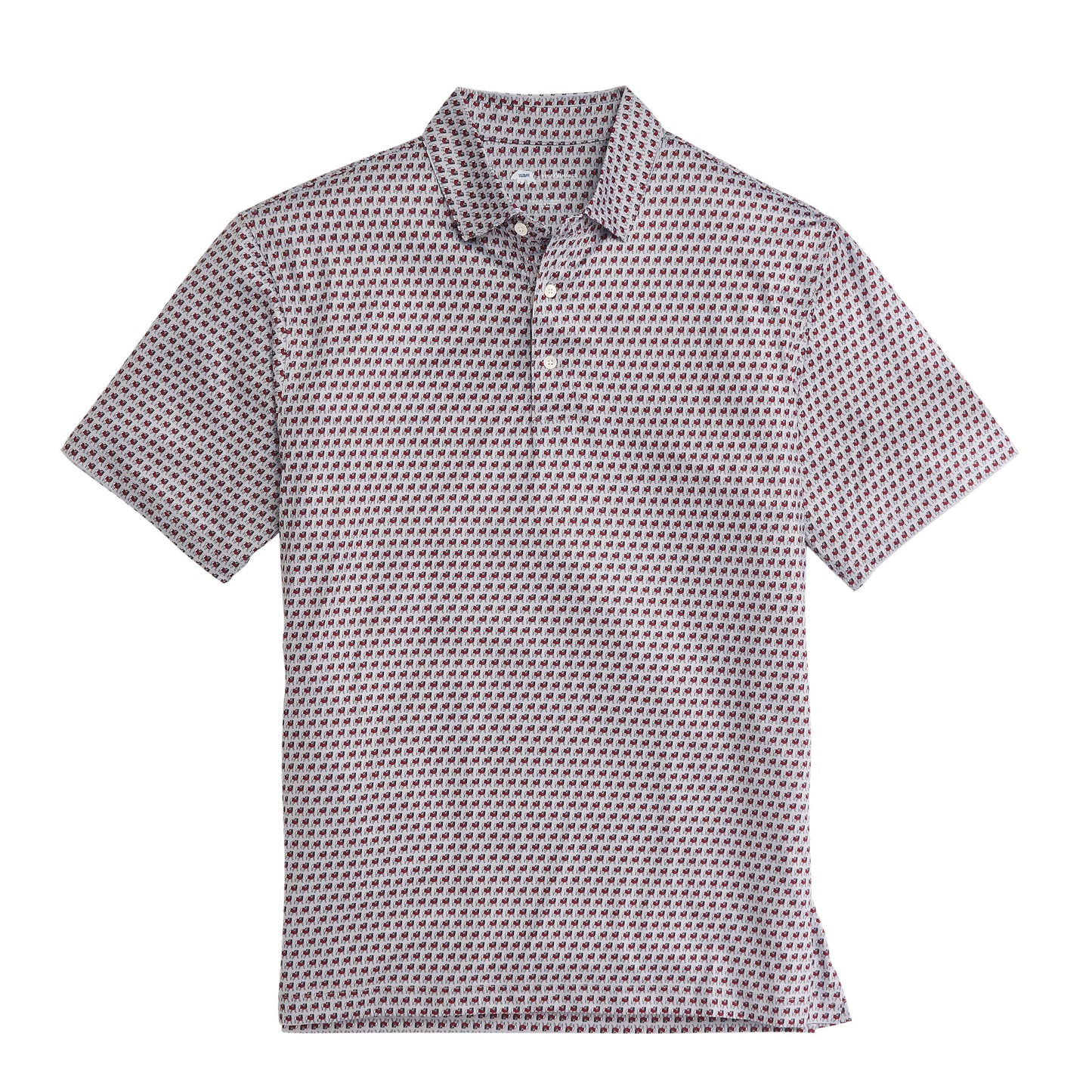 Lake Toxaway CC Standing Bulldog Printed Polo - Grey