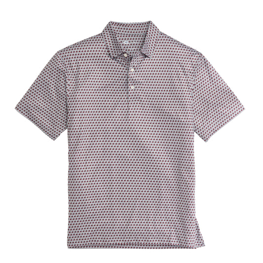 Lake Toxaway CC Standing Bulldog Printed Polo - Grey