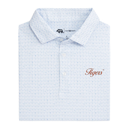 Lake Toxaway CC Tigers Vintage Script Tailgate Games Printed Performance Polo - Open Air