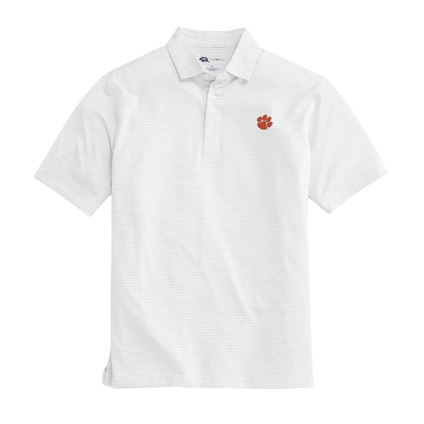Lake Toxaway CC Clemson Paw Birdie Stripe Polo