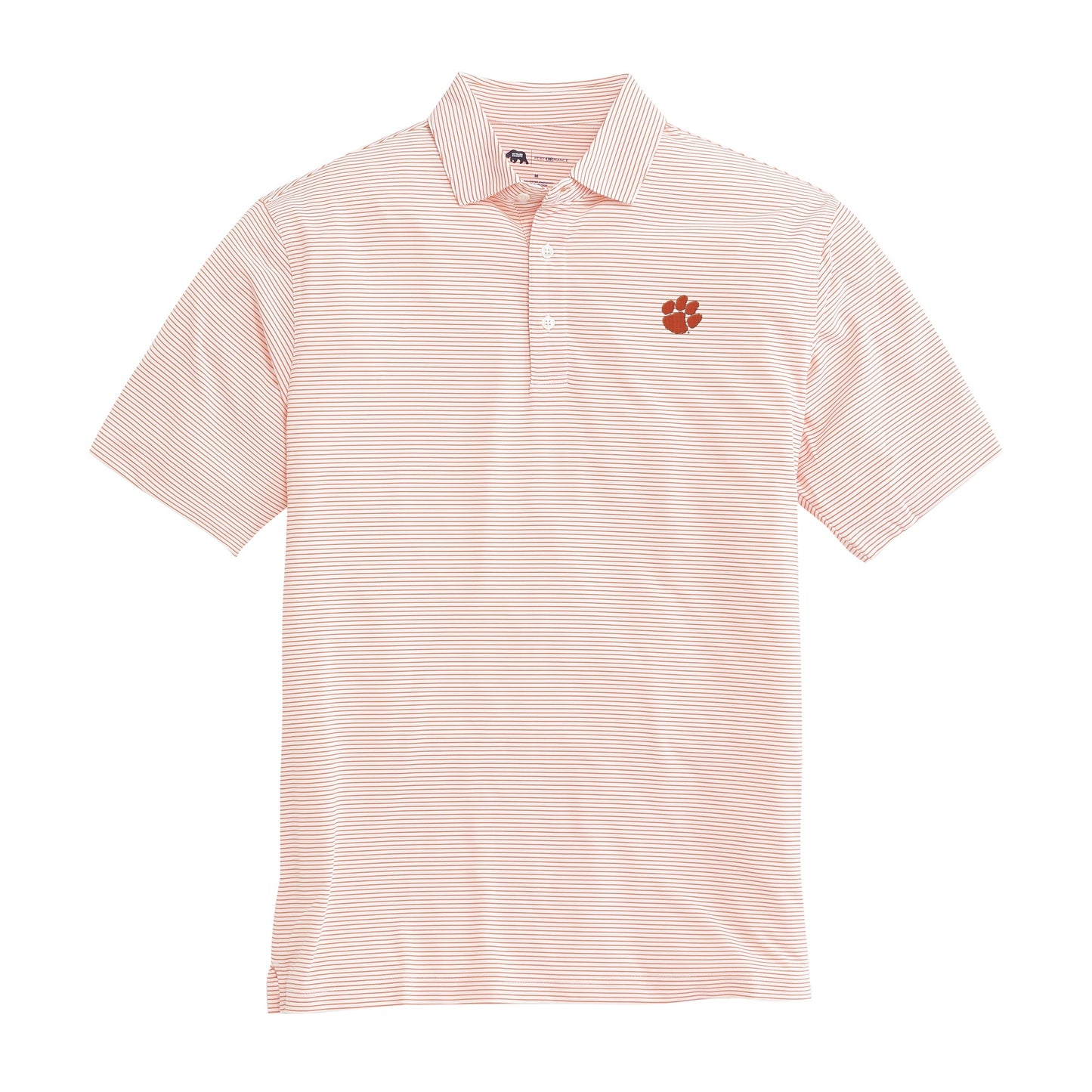 Lake Toxaway CC Clemson Paw Birdie Stripe Polo