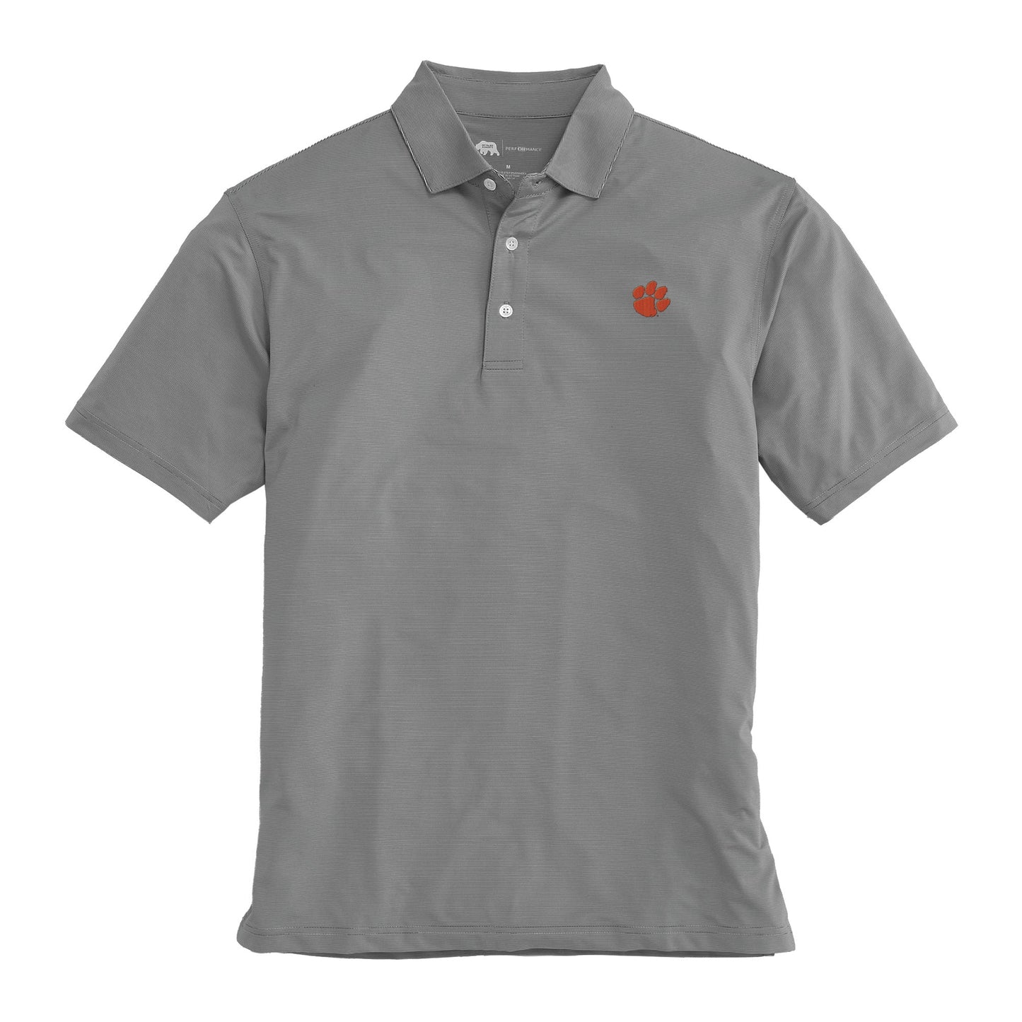 Lake Toxaway CC Hairline Stripe Clemson Performance Polo