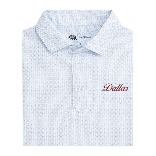 Lake Toxaway CC Dallas Vintage Script Tailgate Games Printed Performance Polo - Open Air